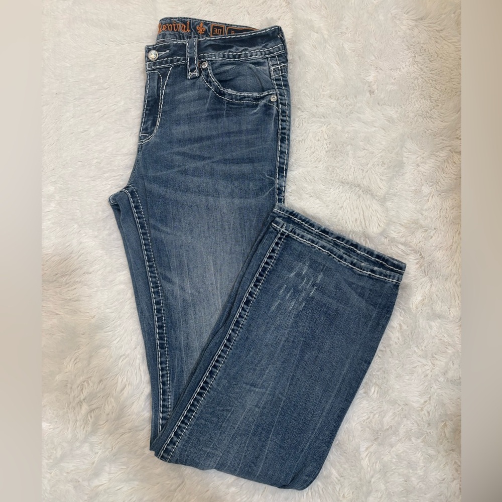 Rock Revival Arda Easy Boot Bedazzled Jeans Y2K Size 30